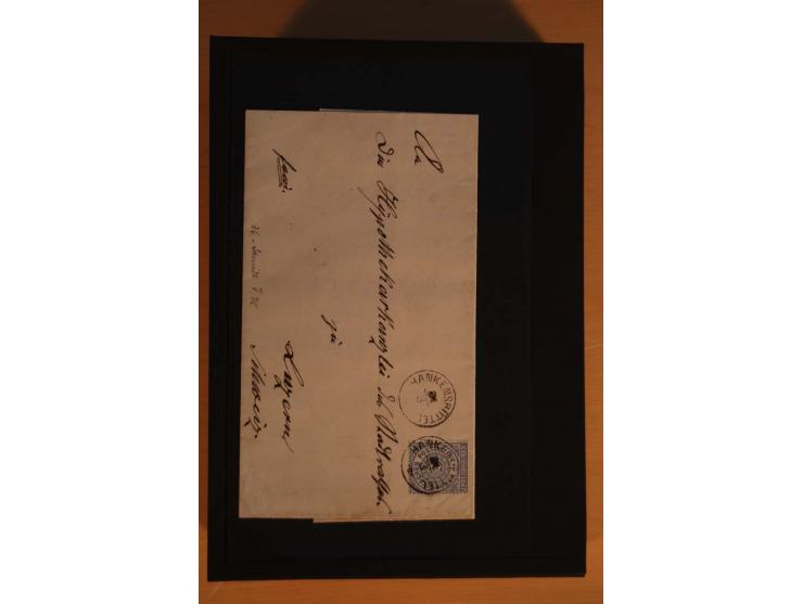 1850/75 (ca.), reichhaltiger Sammlungsbestand einschließlich einer  schönen Sammlung nachverwendeter Stempel; dabei viel inte