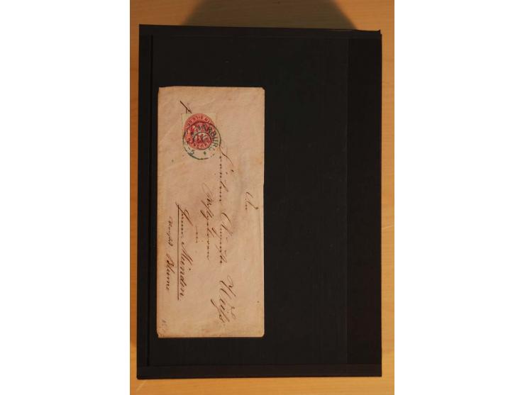 1850/75 (ca.), reichhaltiger Sammlungsbestand einschließlich einer  schönen Sammlung nachverwendeter Stempel; dabei viel inte