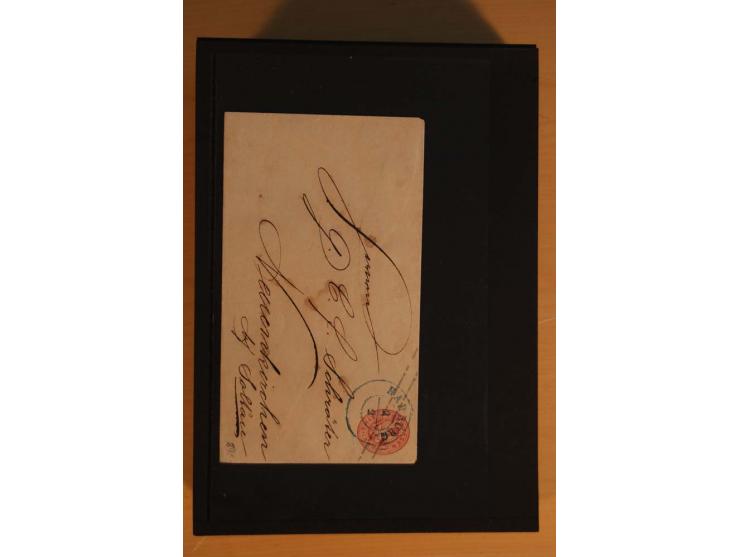 1850/75 (ca.), reichhaltiger Sammlungsbestand einschließlich einer  schönen Sammlung nachverwendeter Stempel; dabei viel inte