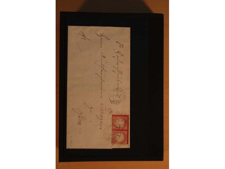 1850/75 (ca.), reichhaltiger Sammlungsbestand einschließlich einer  schönen Sammlung nachverwendeter Stempel; dabei viel inte