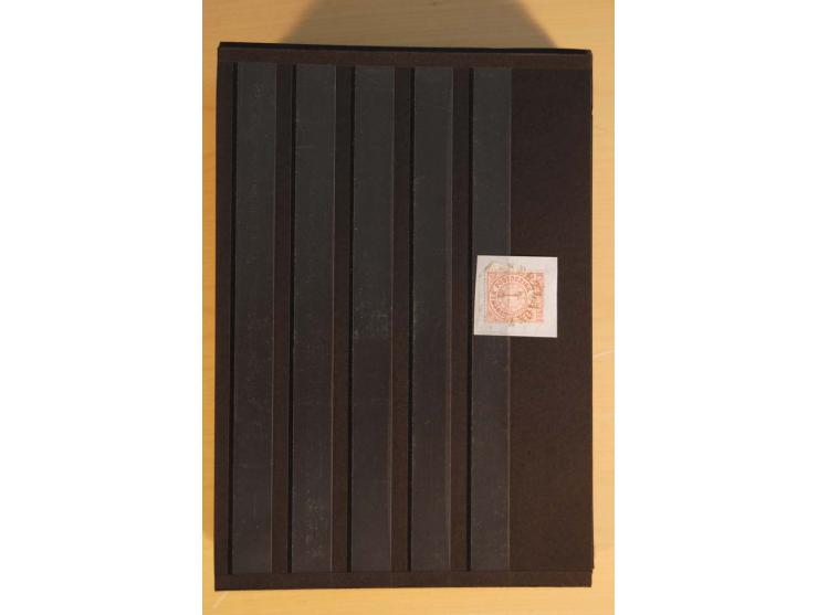1850/75 (ca.), reichhaltiger Sammlungsbestand einschließlich einer  schönen Sammlung nachverwendeter Stempel; dabei viel inte