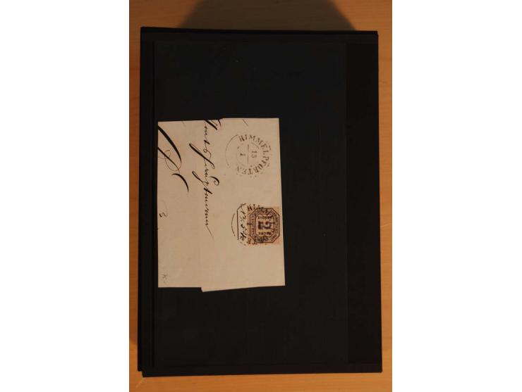 1850/75 (ca.), reichhaltiger Sammlungsbestand einschließlich einer  schönen Sammlung nachverwendeter Stempel; dabei viel inte