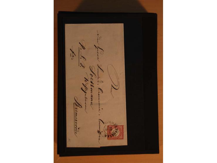 1850/75 (ca.), reichhaltiger Sammlungsbestand einschließlich einer  schönen Sammlung nachverwendeter Stempel; dabei viel inte