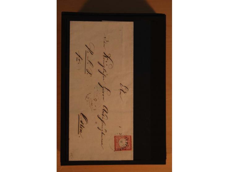 1850/75 (ca.), reichhaltiger Sammlungsbestand einschließlich einer  schönen Sammlung nachverwendeter Stempel; dabei viel inte