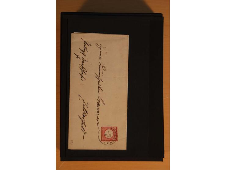 1850/75 (ca.), reichhaltiger Sammlungsbestand einschließlich einer  schönen Sammlung nachverwendeter Stempel; dabei viel inte