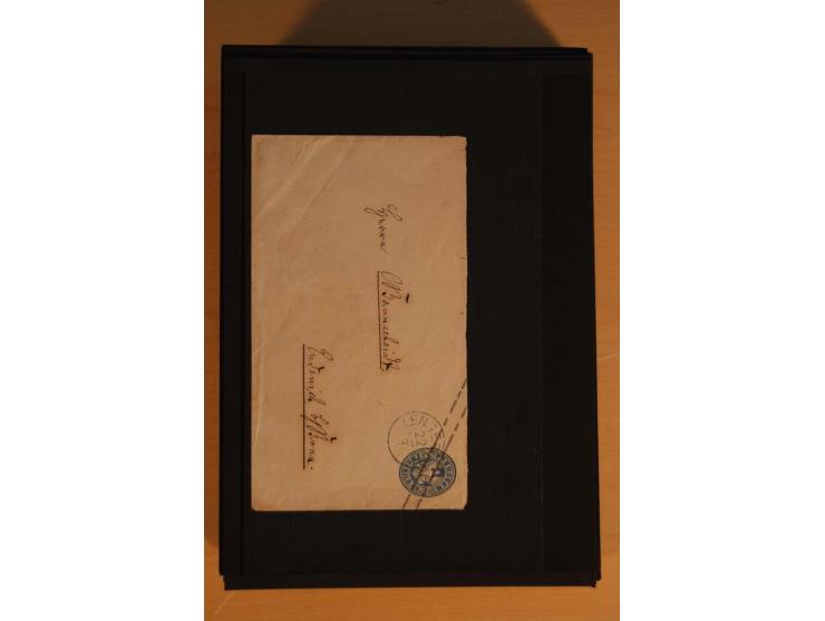1850/75 (ca.), reichhaltiger Sammlungsbestand einschließlich einer  schönen Sammlung nachverwendeter Stempel; dabei viel inte