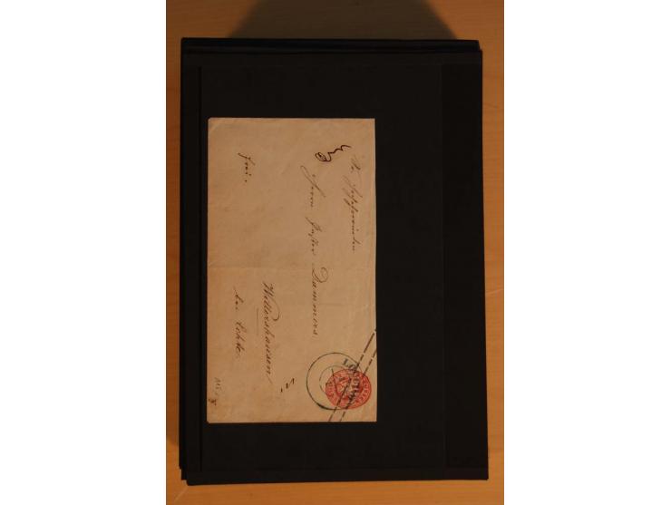 1850/75 (ca.), reichhaltiger Sammlungsbestand einschließlich einer  schönen Sammlung nachverwendeter Stempel; dabei viel inte