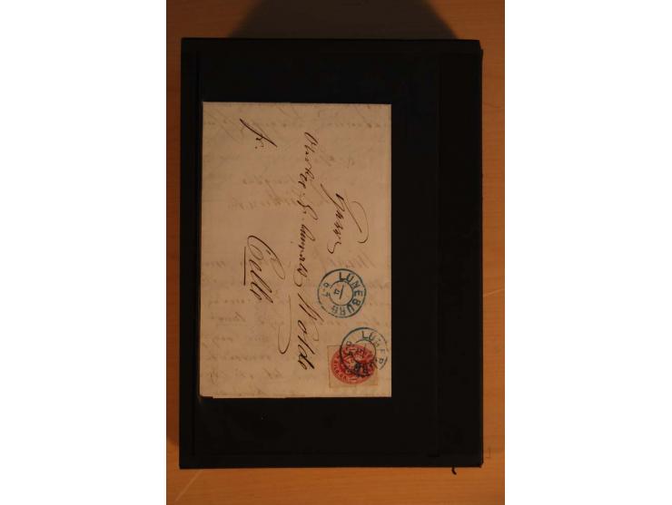 1850/75 (ca.), reichhaltiger Sammlungsbestand einschließlich einer  schönen Sammlung nachverwendeter Stempel; dabei viel inte
