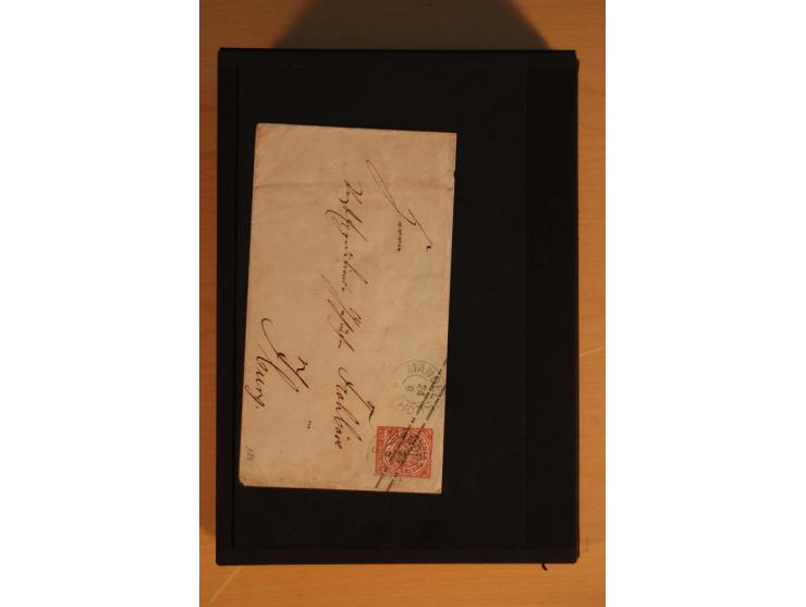 1850/75 (ca.), reichhaltiger Sammlungsbestand einschließlich einer  schönen Sammlung nachverwendeter Stempel; dabei viel inte