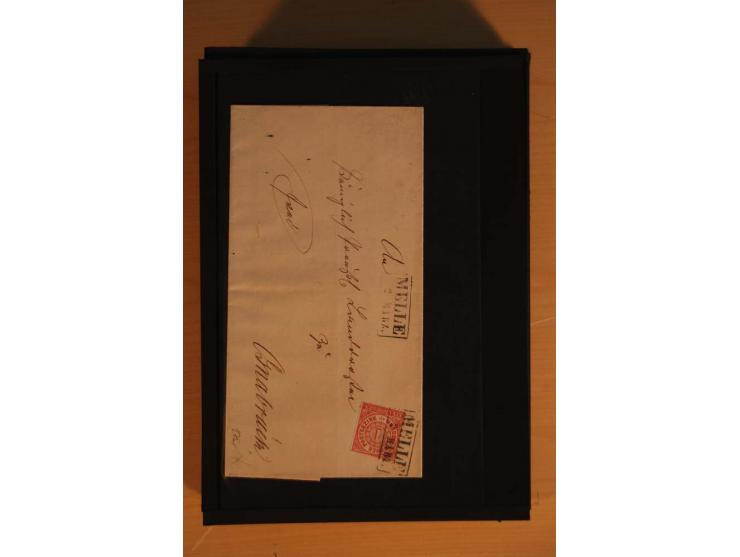 1850/75 (ca.), reichhaltiger Sammlungsbestand einschließlich einer  schönen Sammlung nachverwendeter Stempel; dabei viel inte