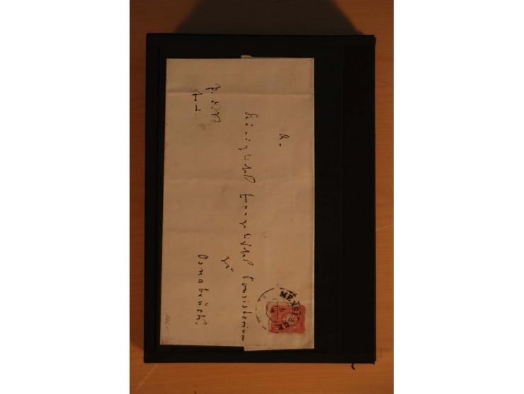 1850/75 (ca.), reichhaltiger Sammlungsbestand einschließlich einer  schönen Sammlung nachverwendeter Stempel; dabei viel inte
