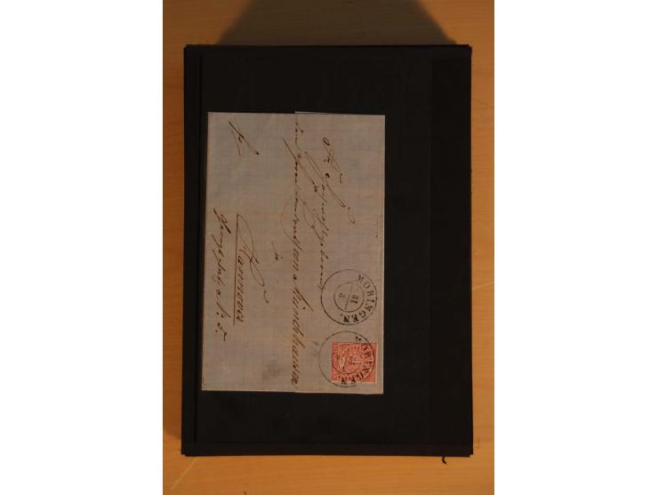 1850/75 (ca.), reichhaltiger Sammlungsbestand einschließlich einer  schönen Sammlung nachverwendeter Stempel; dabei viel inte