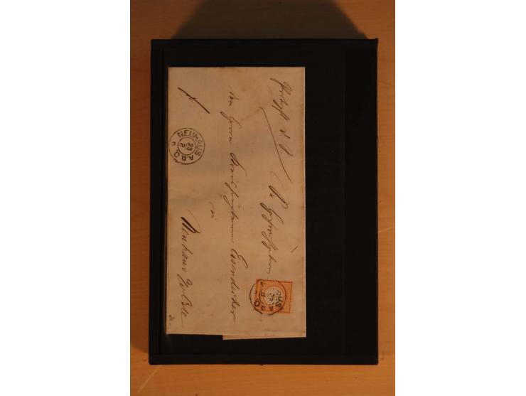 1850/75 (ca.), reichhaltiger Sammlungsbestand einschließlich einer  schönen Sammlung nachverwendeter Stempel; dabei viel inte