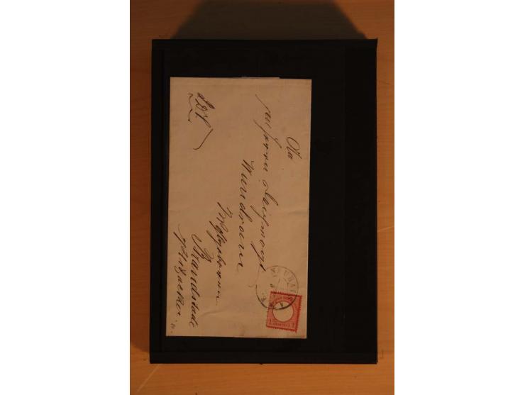 1850/75 (ca.), reichhaltiger Sammlungsbestand einschließlich einer  schönen Sammlung nachverwendeter Stempel; dabei viel inte