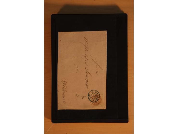 1850/75 (ca.), reichhaltiger Sammlungsbestand einschließlich einer  schönen Sammlung nachverwendeter Stempel; dabei viel inte