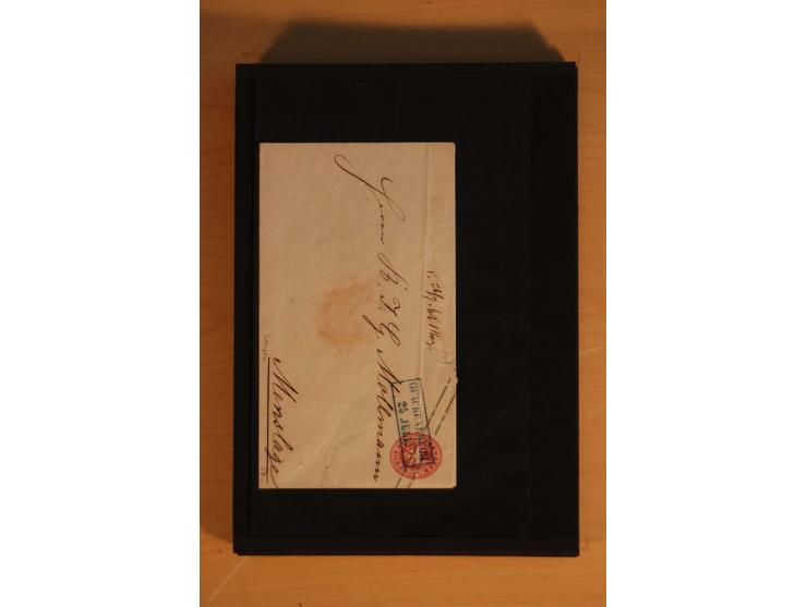 1850/75 (ca.), reichhaltiger Sammlungsbestand einschließlich einer  schönen Sammlung nachverwendeter Stempel; dabei viel inte