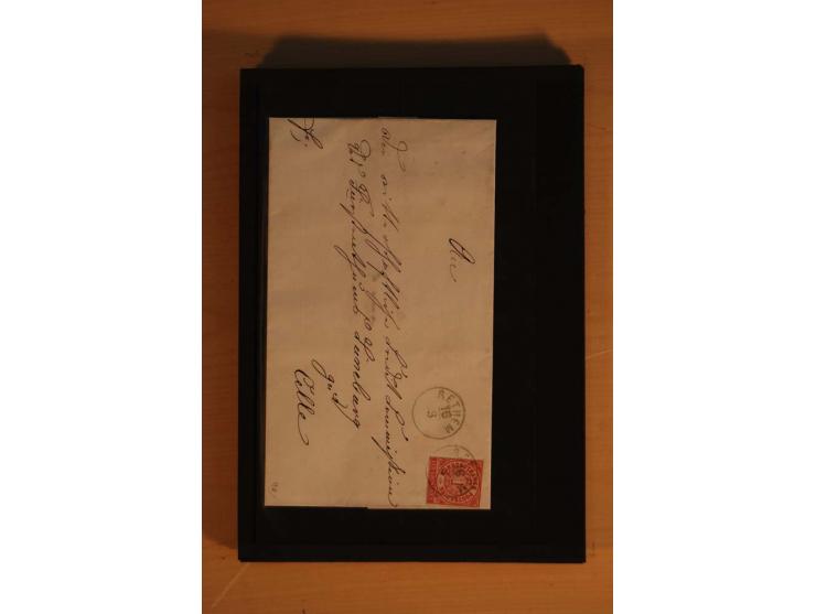 1850/75 (ca.), reichhaltiger Sammlungsbestand einschließlich einer  schönen Sammlung nachverwendeter Stempel; dabei viel inte