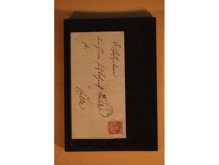 1850/75 (ca.), reichhaltiger Sammlungsbestand einschließlich einer  schönen Sammlung nachverwendeter Stempel; dabei viel inte