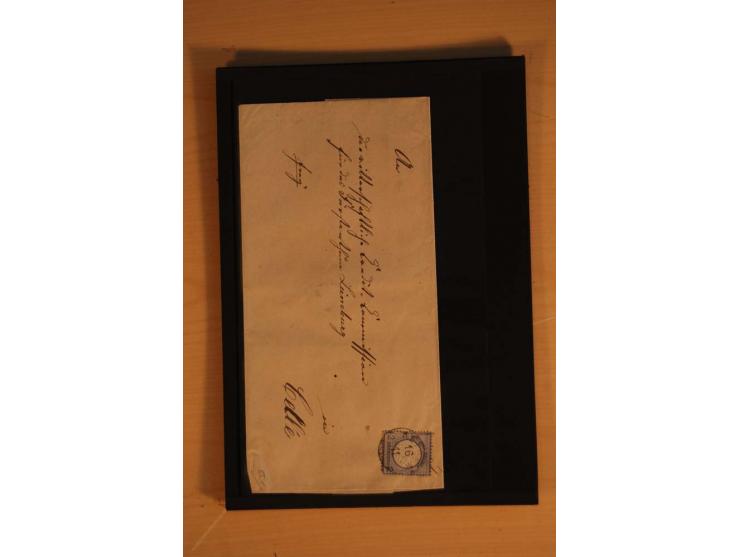 1850/75 (ca.), reichhaltiger Sammlungsbestand einschließlich einer  schönen Sammlung nachverwendeter Stempel; dabei viel inte