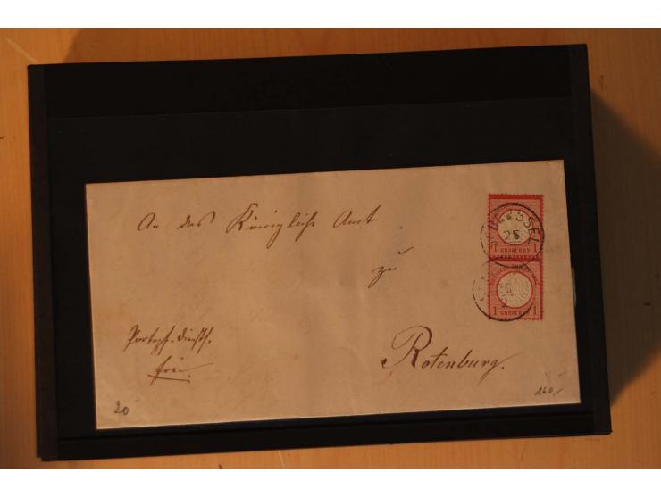 1850/75 (ca.), reichhaltiger Sammlungsbestand einschließlich einer  schönen Sammlung nachverwendeter Stempel; dabei viel inte