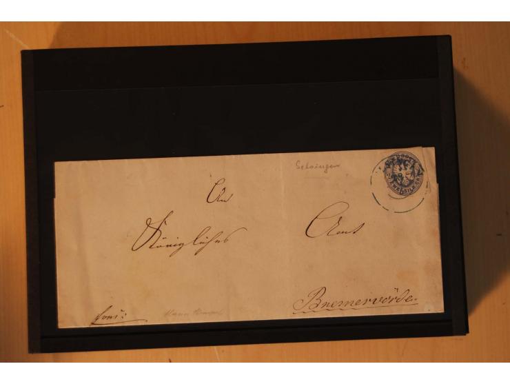 1850/75 (ca.), reichhaltiger Sammlungsbestand einschließlich einer  schönen Sammlung nachverwendeter Stempel; dabei viel inte