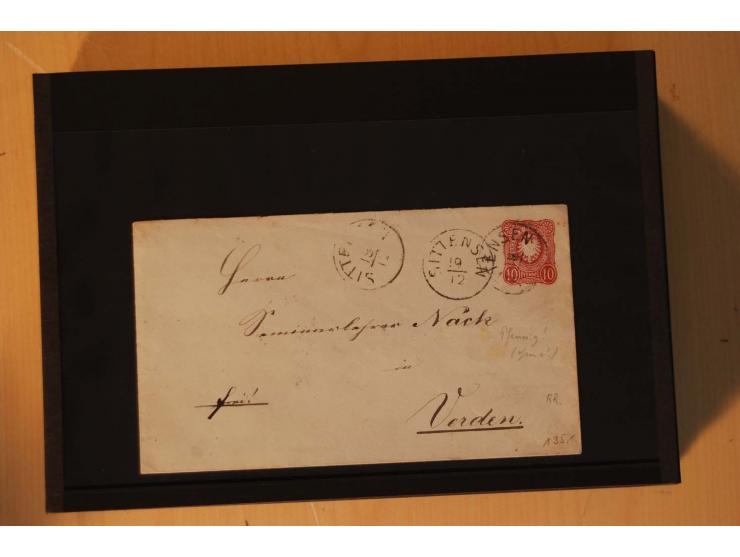 1850/75 (ca.), reichhaltiger Sammlungsbestand einschließlich einer  schönen Sammlung nachverwendeter Stempel; dabei viel inte