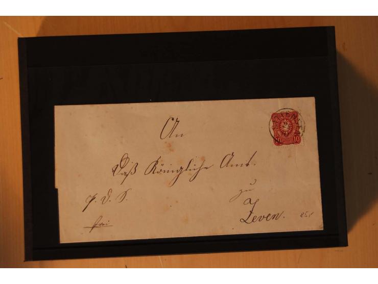 1850/75 (ca.), reichhaltiger Sammlungsbestand einschließlich einer  schönen Sammlung nachverwendeter Stempel; dabei viel inte
