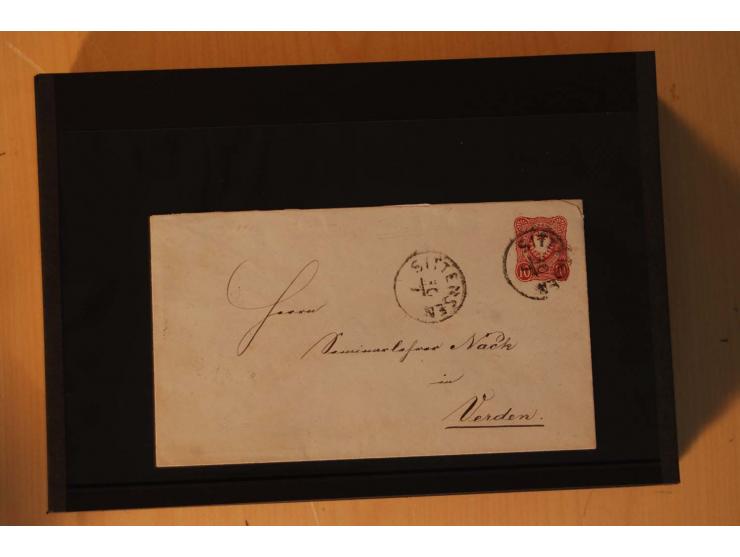 1850/75 (ca.), reichhaltiger Sammlungsbestand einschließlich einer  schönen Sammlung nachverwendeter Stempel; dabei viel inte