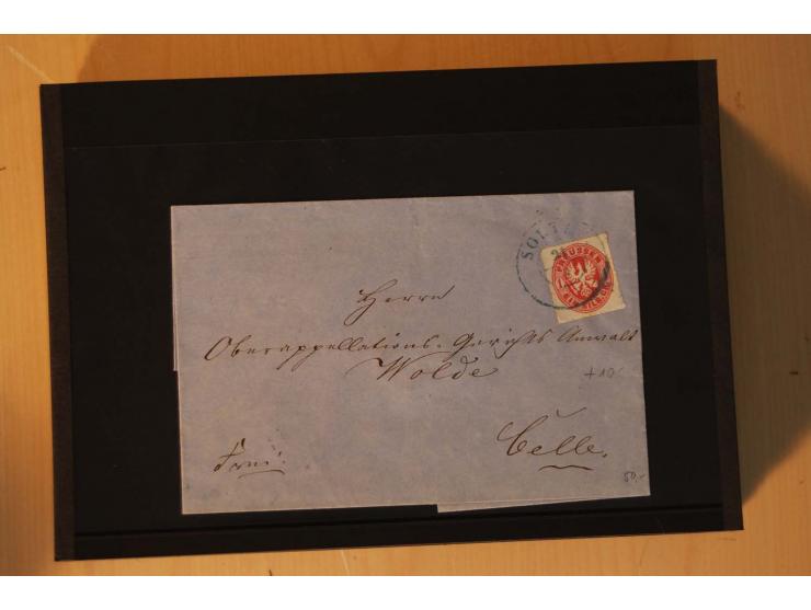 1850/75 (ca.), reichhaltiger Sammlungsbestand einschließlich einer  schönen Sammlung nachverwendeter Stempel; dabei viel inte