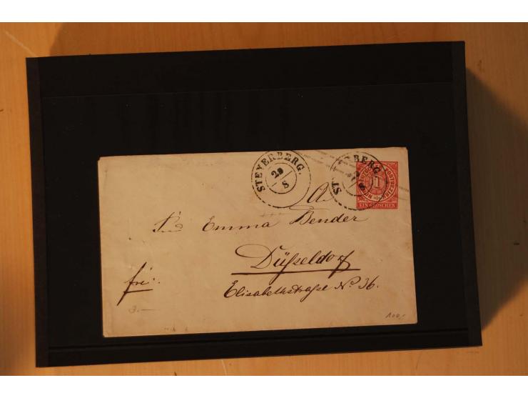 1850/75 (ca.), reichhaltiger Sammlungsbestand einschließlich einer  schönen Sammlung nachverwendeter Stempel; dabei viel inte