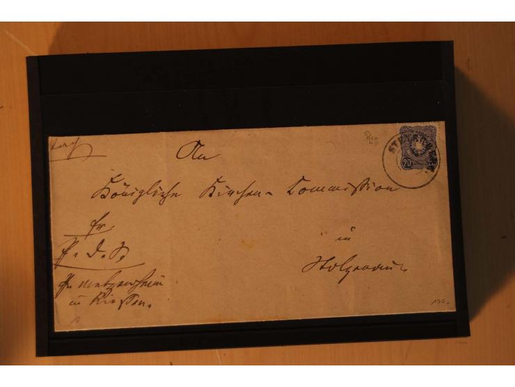 1850/75 (ca.), reichhaltiger Sammlungsbestand einschließlich einer  schönen Sammlung nachverwendeter Stempel; dabei viel inte
