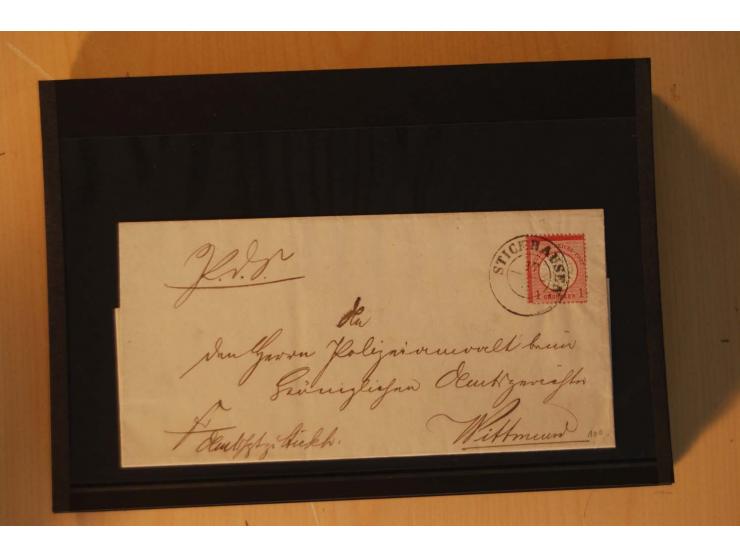 1850/75 (ca.), reichhaltiger Sammlungsbestand einschließlich einer  schönen Sammlung nachverwendeter Stempel; dabei viel inte