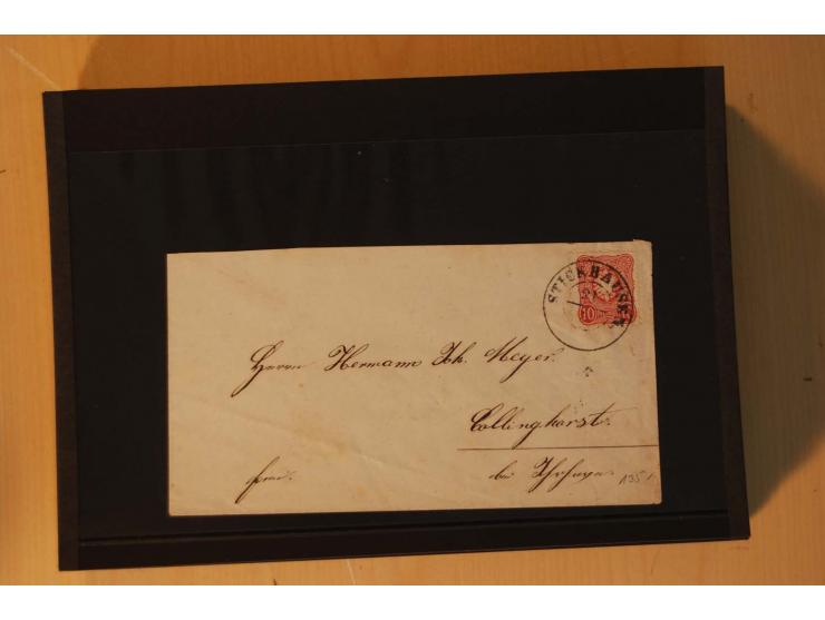 1850/75 (ca.), reichhaltiger Sammlungsbestand einschließlich einer  schönen Sammlung nachverwendeter Stempel; dabei viel inte