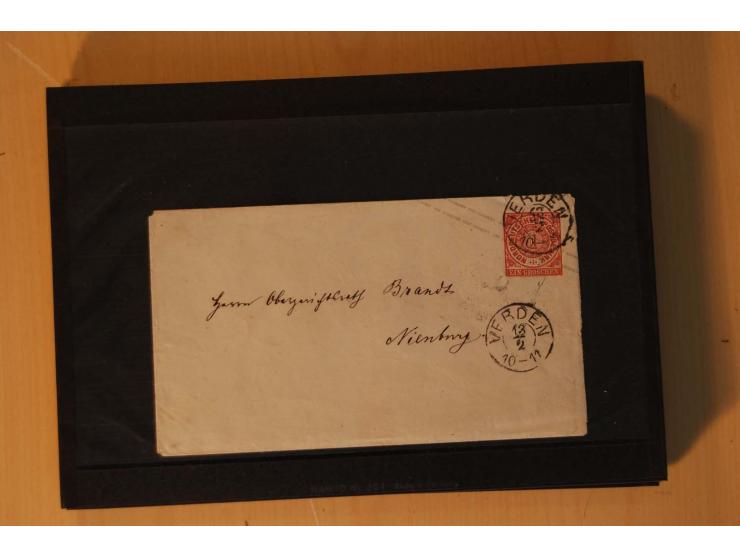 1850/75 (ca.), reichhaltiger Sammlungsbestand einschließlich einer  schönen Sammlung nachverwendeter Stempel; dabei viel inte