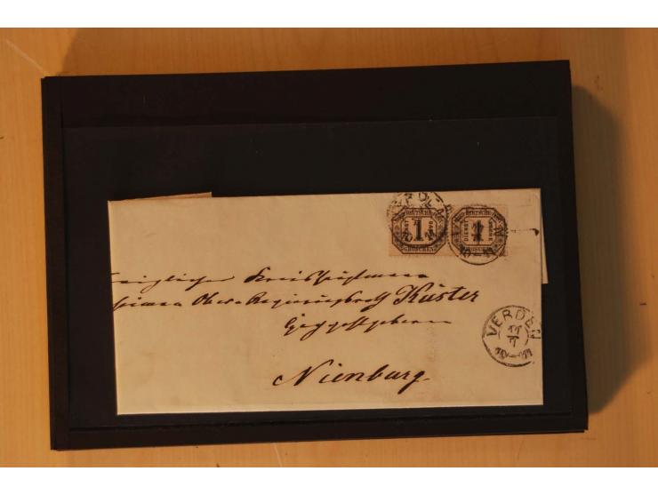 1850/75 (ca.), reichhaltiger Sammlungsbestand einschließlich einer  schönen Sammlung nachverwendeter Stempel; dabei viel inte