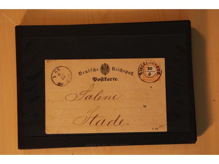 1850/75 (ca.), reichhaltiger Sammlungsbestand einschließlich einer  schönen Sammlung nachverwendeter Stempel; dabei viel inte