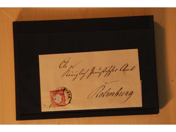 1850/75 (ca.), reichhaltiger Sammlungsbestand einschließlich einer  schönen Sammlung nachverwendeter Stempel; dabei viel inte
