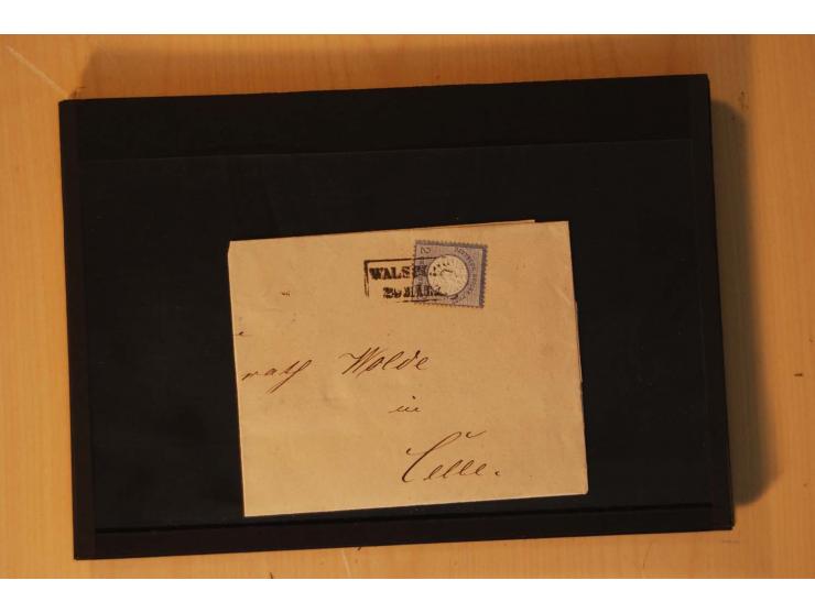1850/75 (ca.), reichhaltiger Sammlungsbestand einschließlich einer  schönen Sammlung nachverwendeter Stempel; dabei viel inte