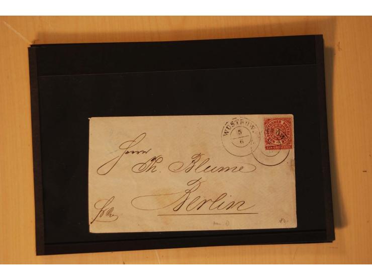 1850/75 (ca.), reichhaltiger Sammlungsbestand einschließlich einer  schönen Sammlung nachverwendeter Stempel; dabei viel inte
