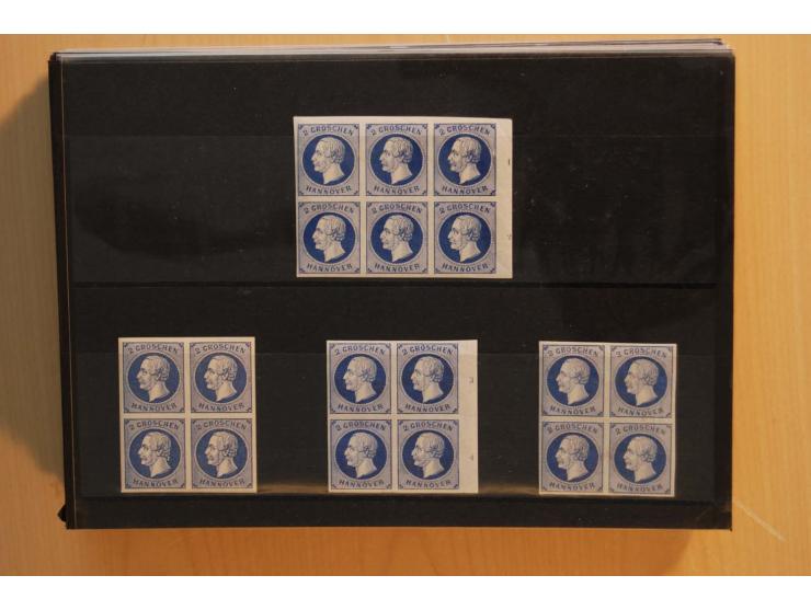 1850/75 (ca.), reichhaltiger Sammlungsbestand einschließlich einer  schönen Sammlung nachverwendeter Stempel; dabei viel inte