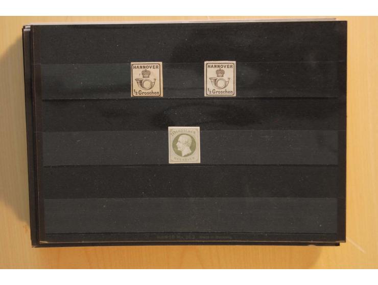 1850/75 (ca.), reichhaltiger Sammlungsbestand einschließlich einer  schönen Sammlung nachverwendeter Stempel; dabei viel inte