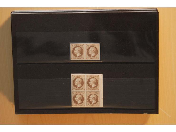 1850/75 (ca.), reichhaltiger Sammlungsbestand einschließlich einer  schönen Sammlung nachverwendeter Stempel; dabei viel inte