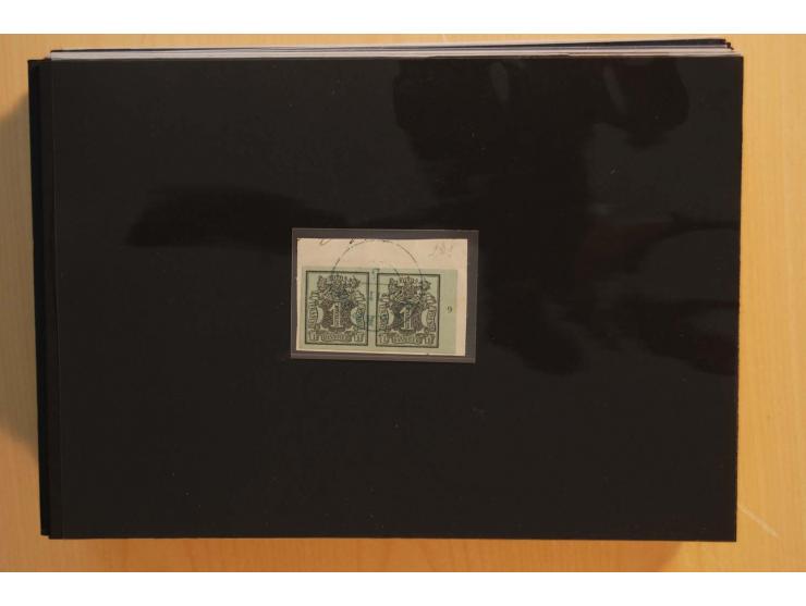 1850/75 (ca.), reichhaltiger Sammlungsbestand einschließlich einer  schönen Sammlung nachverwendeter Stempel; dabei viel inte