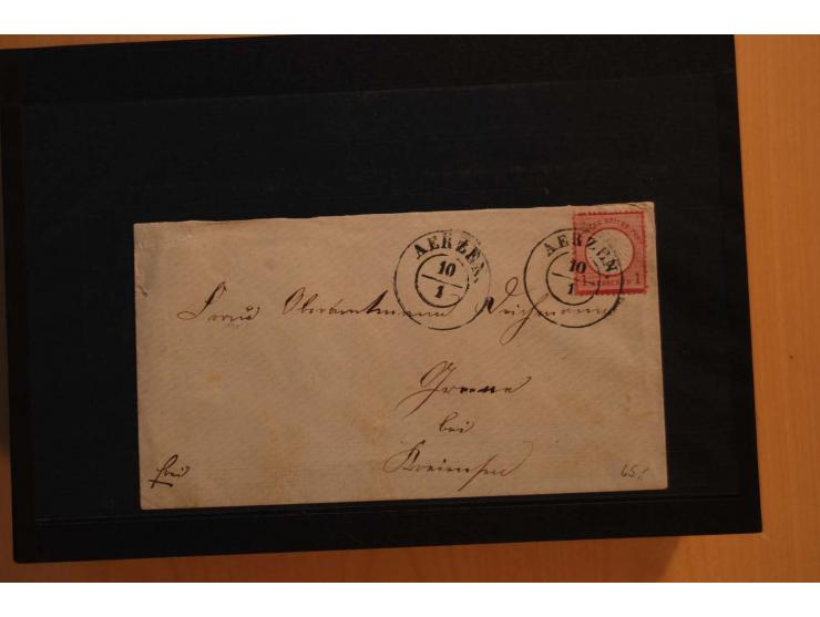 1850/75 (ca.), reichhaltiger Sammlungsbestand einschließlich einer  schönen Sammlung nachverwendeter Stempel; dabei viel inte