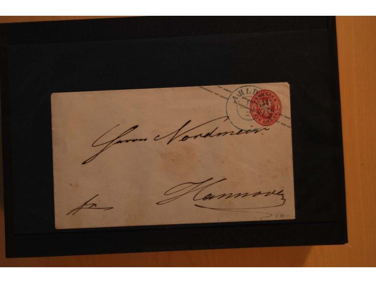 1850/75 (ca.), reichhaltiger Sammlungsbestand einschließlich einer  schönen Sammlung nachverwendeter Stempel; dabei viel inte
