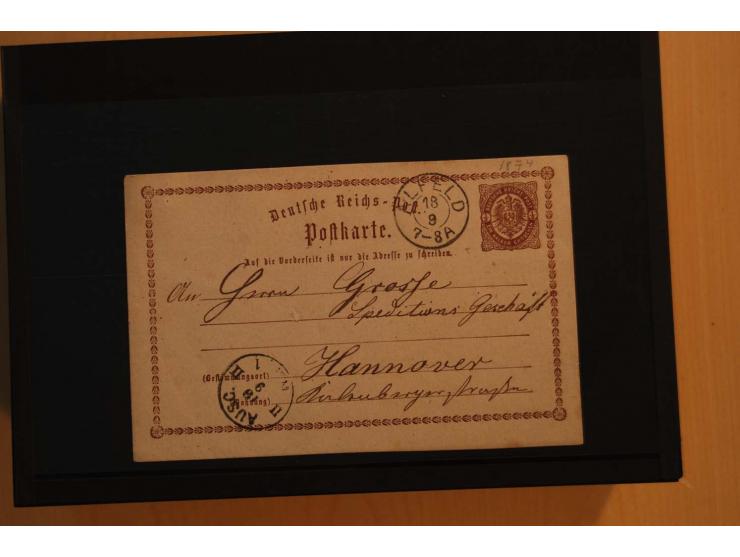 1850/75 (ca.), reichhaltiger Sammlungsbestand einschließlich einer  schönen Sammlung nachverwendeter Stempel; dabei viel inte