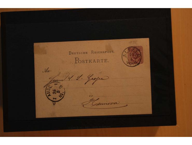 1850/75 (ca.), reichhaltiger Sammlungsbestand einschließlich einer  schönen Sammlung nachverwendeter Stempel; dabei viel inte