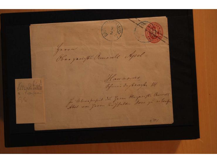 1850/75 (ca.), reichhaltiger Sammlungsbestand einschließlich einer  schönen Sammlung nachverwendeter Stempel; dabei viel inte