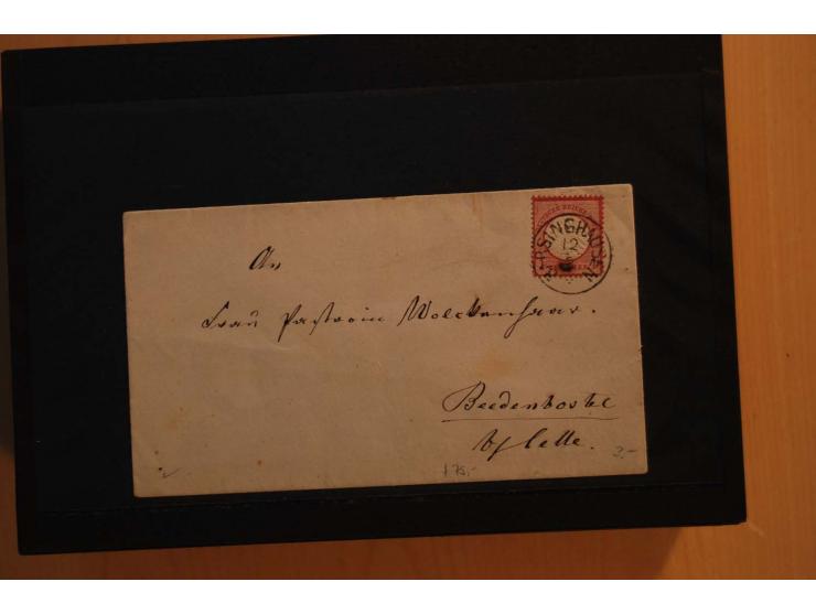 1850/75 (ca.), reichhaltiger Sammlungsbestand einschließlich einer  schönen Sammlung nachverwendeter Stempel; dabei viel inte