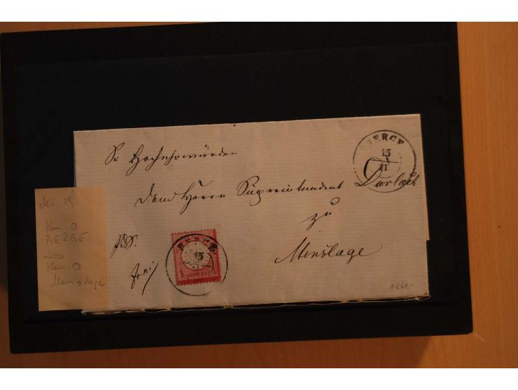 1850/75 (ca.), reichhaltiger Sammlungsbestand einschließlich einer  schönen Sammlung nachverwendeter Stempel; dabei viel inte
